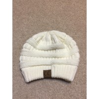 CC Beanie Cream Unisex  Knit Slouchy Overd Slouch Thick Cap Hat   eb-04133378